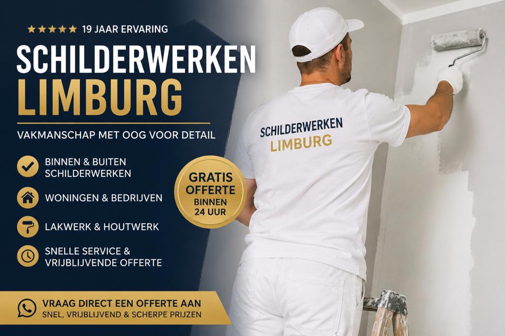 Gratis schilder offerte! Schilderwerken limburg, Diensten en Vakmensen, Schilders en Behangers, Buitenschilderwerk