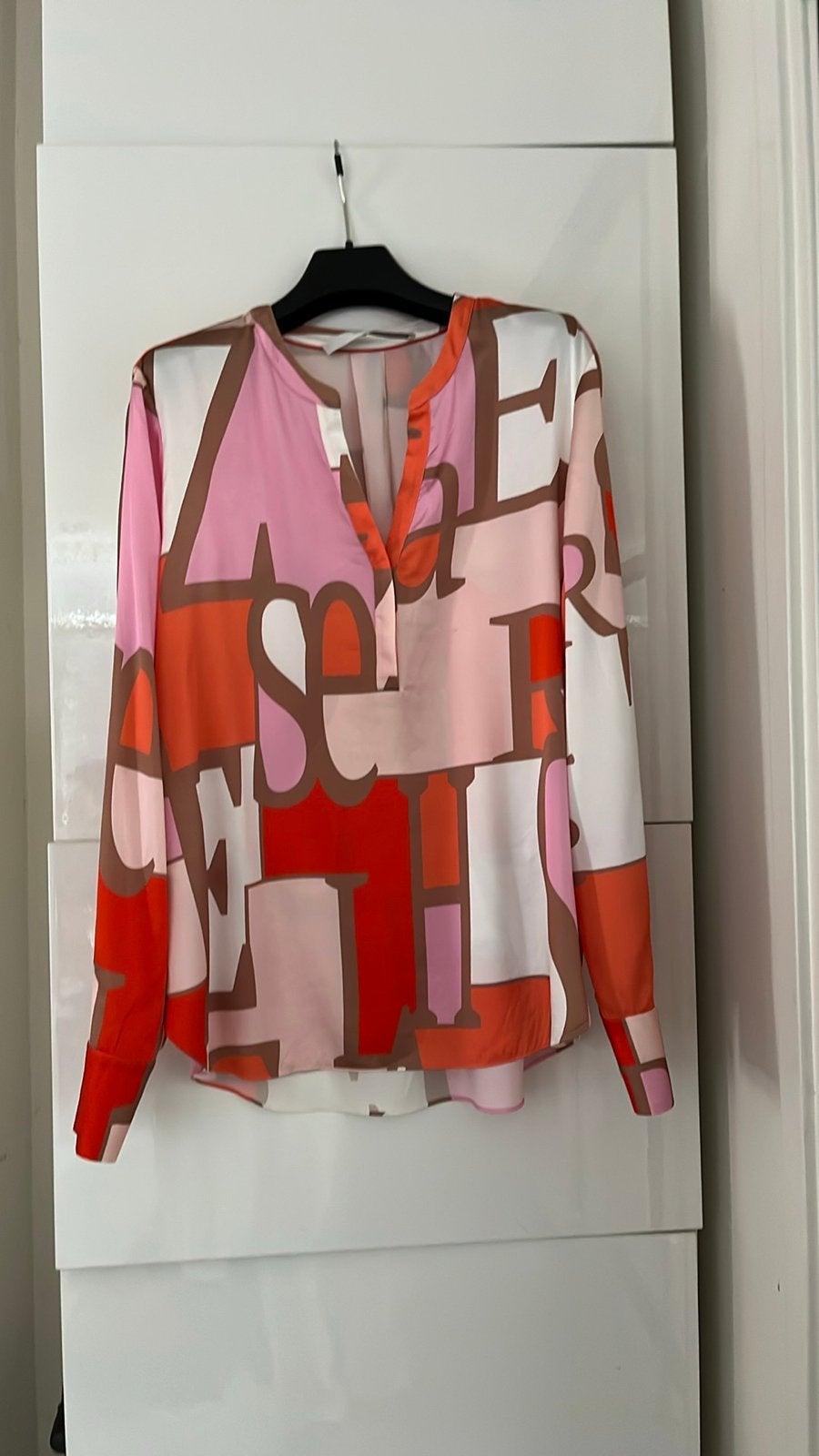 Herzen’s Angelegenheit zijden blouse met print mt 40, Kleding | Dames, Verzenden, Zo goed als nieuw, Maat 38/40 (M), Meerkleurig