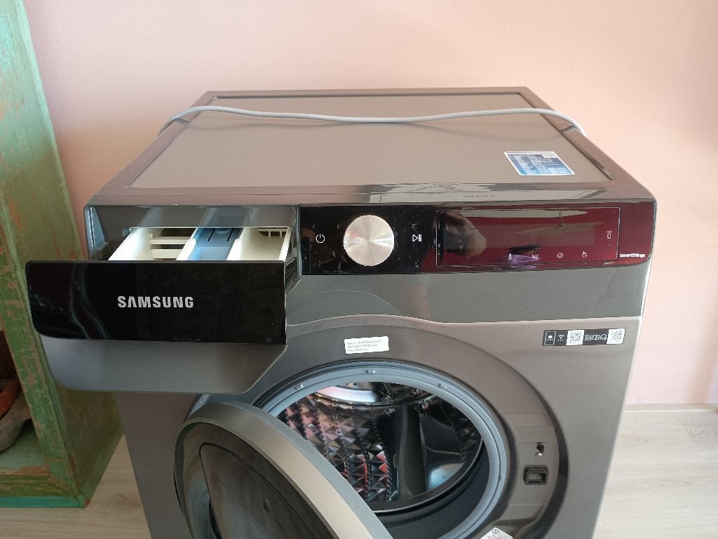 Wasmachine Samsung, Witgoed en Apparatuur, Ophalen, Gebruikt, Voorlader, 85 tot 90 cm
