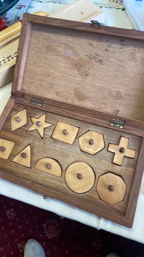 Antiek speelgoed blokkendoos, Antiek en Kunst, Ophalen of Verzenden