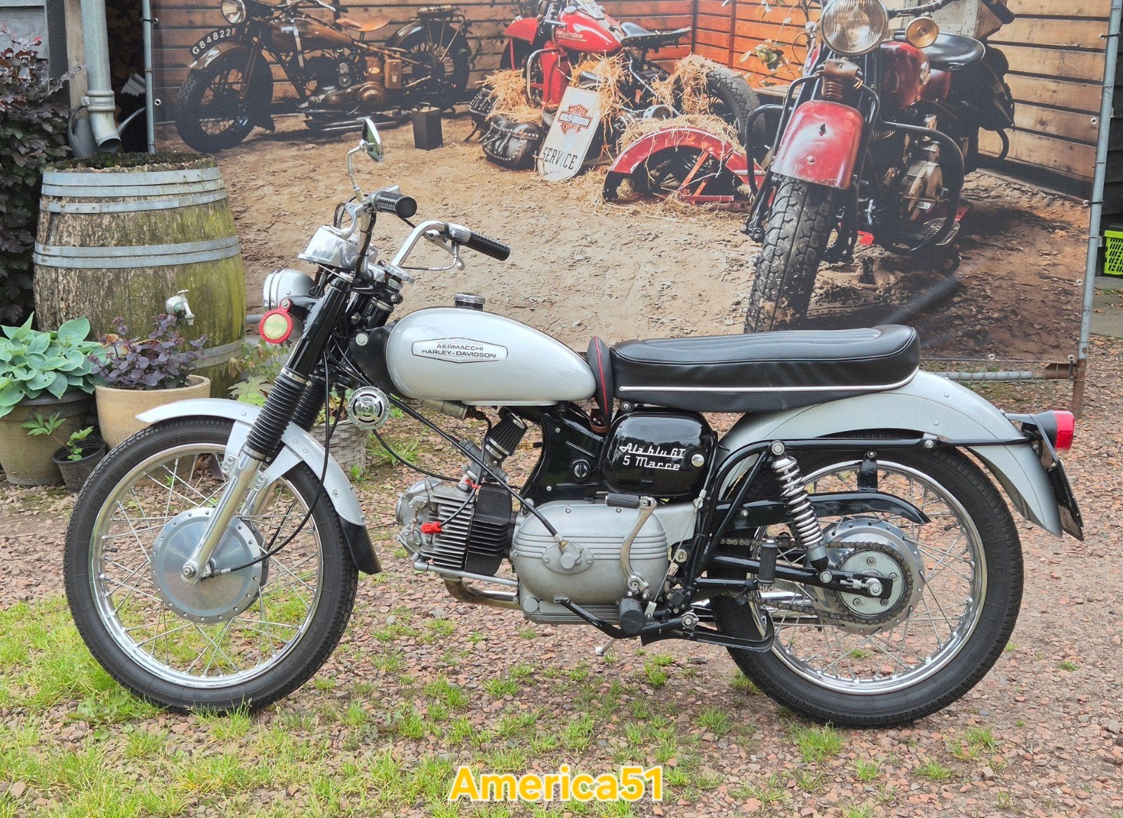 Harley-Davidson Aermacchi 250cc ala blu GT, Motoren, Motoren | Harley-Davidson, 250 cc, 2 cilinders, Occasion, Motorrijbewijs A