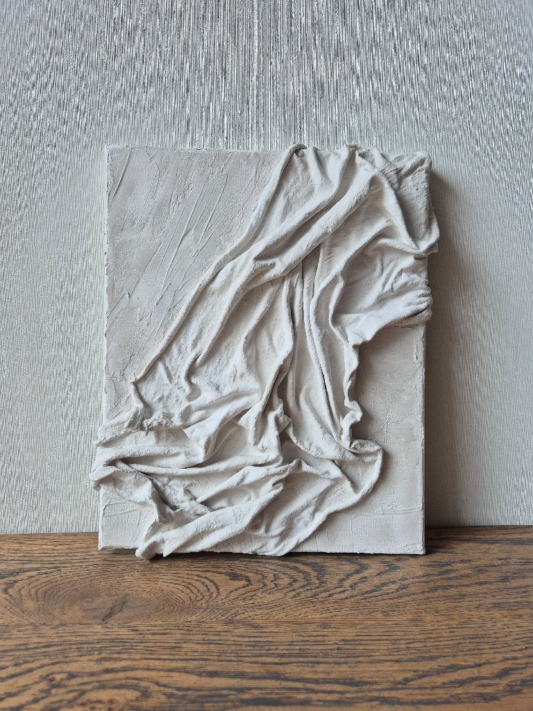 Schilderij De Vergeten Was – 24x30cm, Antiek en Kunst, Kunst | Schilderijen | Modern, Ophalen, 3D-effect, Abstract