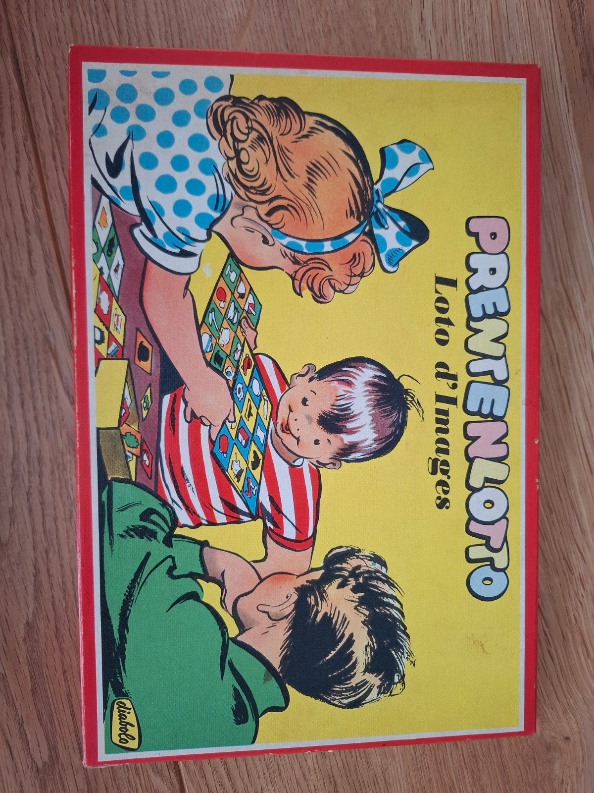 Vintage Prentenlotto / Lotto d'Images - Gezinsspel, Ophalen of Verzenden, Gebruikt