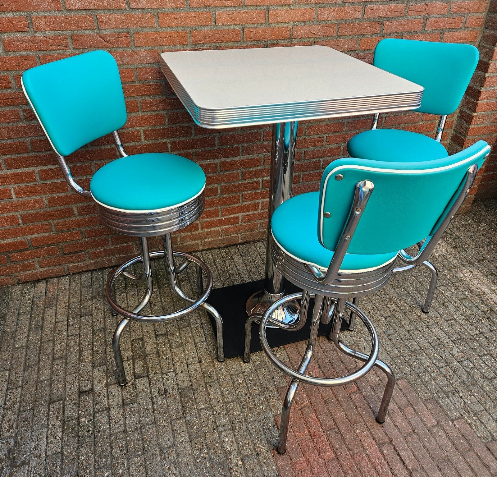 FIFTIES SIXTIES AMERIKAANSE BARKRUKKEN BEL AIR BARTAFEL, Ophalen, Draaibaar, 60 tot 90 cm, Zo goed als nieuw