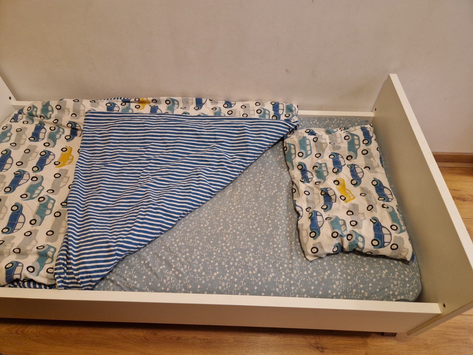 TWF 'Bergen'. Wit doorgroei kinderbed/ ledikant, 70 tot 85 cm, 140 tot 160 cm, Zo goed als nieuw, Ophalen