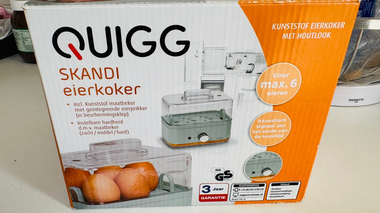 Te koop Quigg eierkoker voor maximaal 6 eieren. €10., Ophalen of Verzenden, Zo goed als nieuw