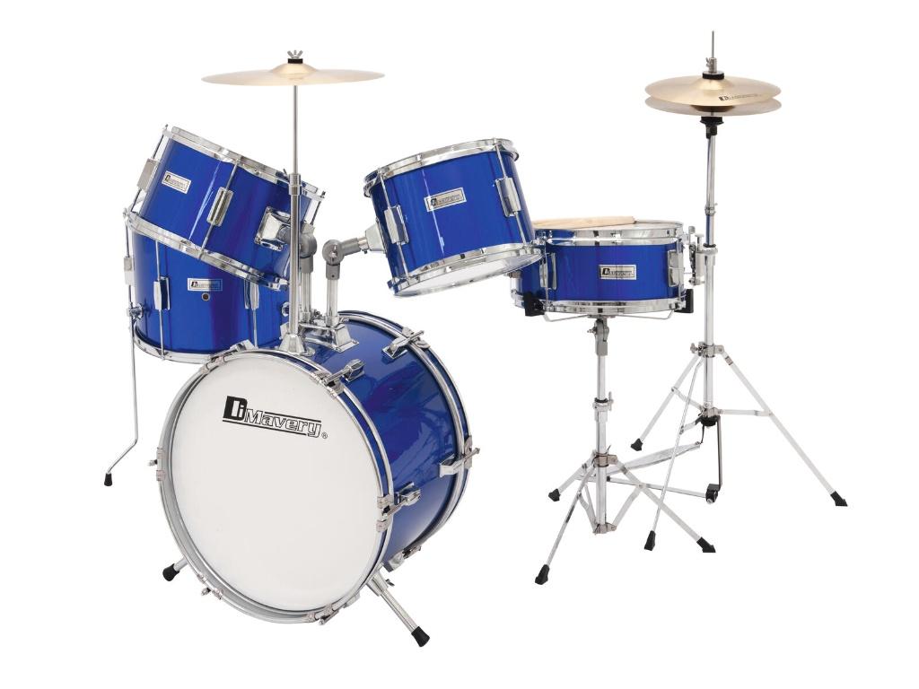 DIMAVERY JDS-305 Kids Drum Set, blue, ., Drums of Percussie, Nieuw, Ophalen of Verzenden