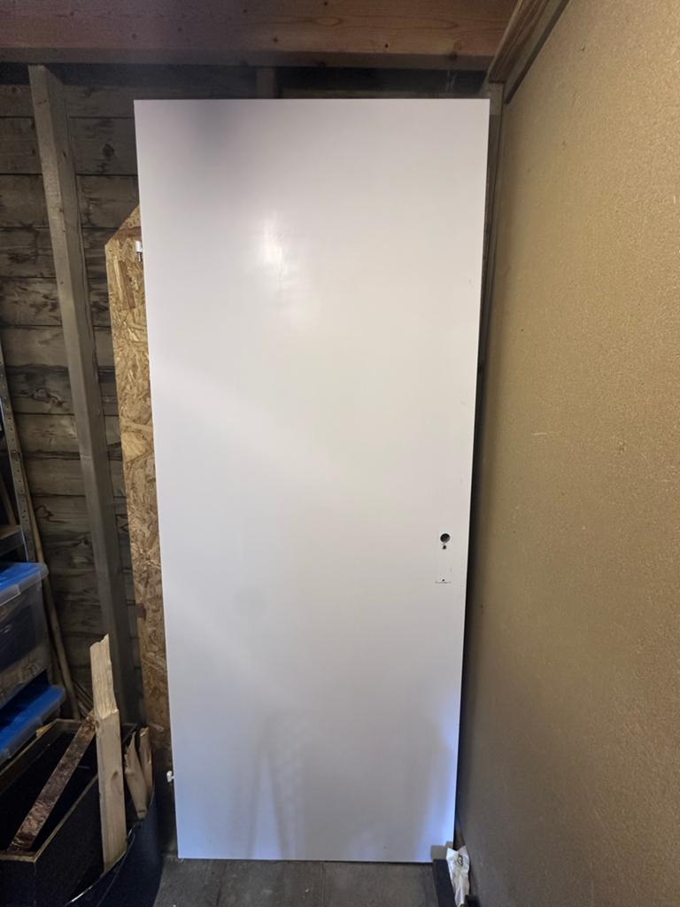 Witte binnendeur, hoogte 212 cm, Doe-het-zelf en Verbouw, Deuren en Horren, Ophalen, Gebruikt, 80 tot 100 cm, Binnendeur