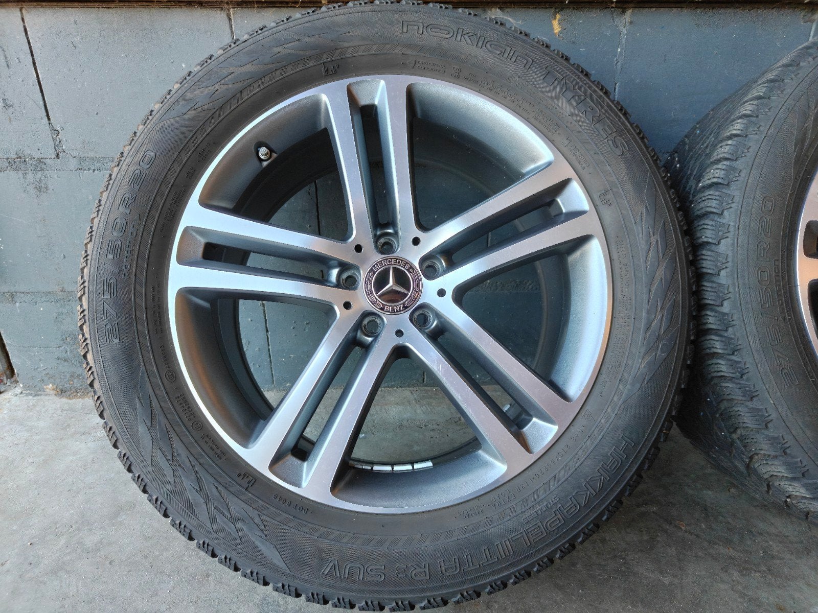 20" Originele Mercedes GLE V167 Winterset Nokian TPMS, Gebruikt, 275 mm, Banden en Velgen, Mercedes-Benz