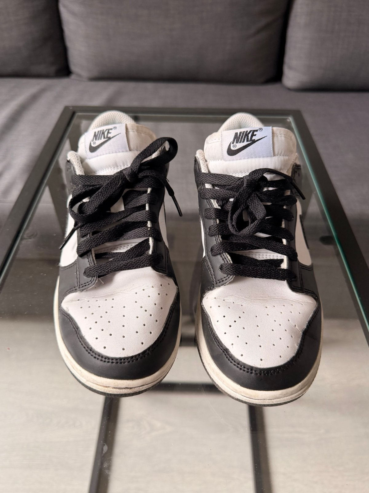 Nike Dunk Low Panda (Eu38), Kleding | Dames, Ophalen of Verzenden, Zo goed als nieuw, Zwart, Sneakers of Gympen