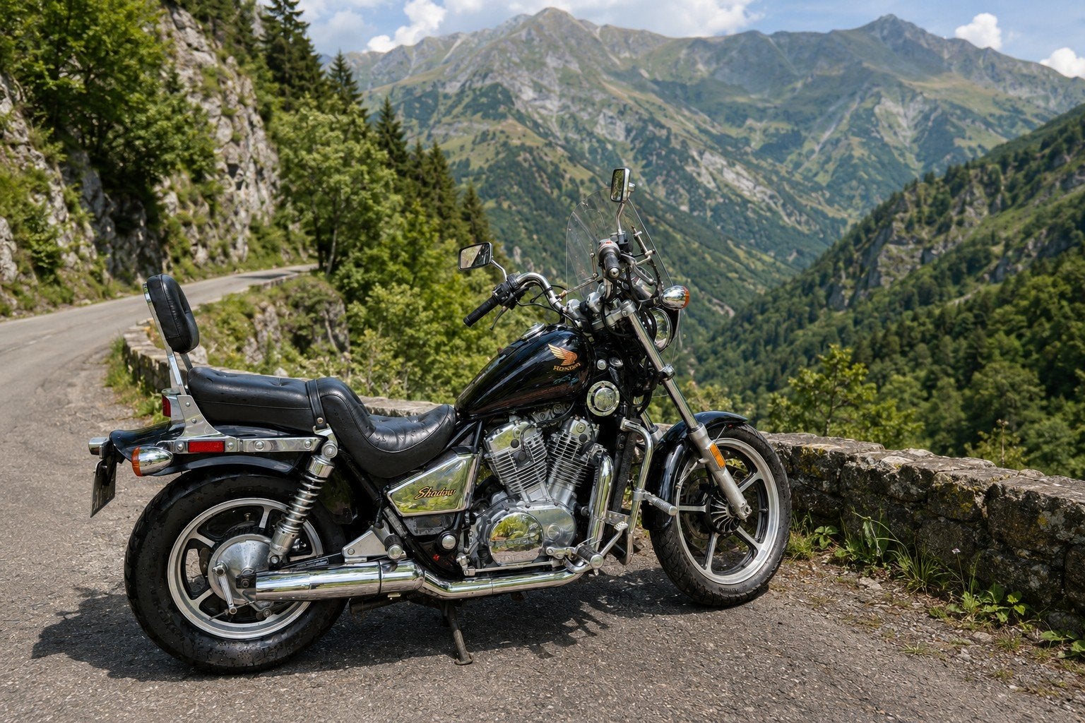 Honda Shadow VT700 Custom, Cardan-aandrijving, 2 cilinders, Gebruikt, Particulier
