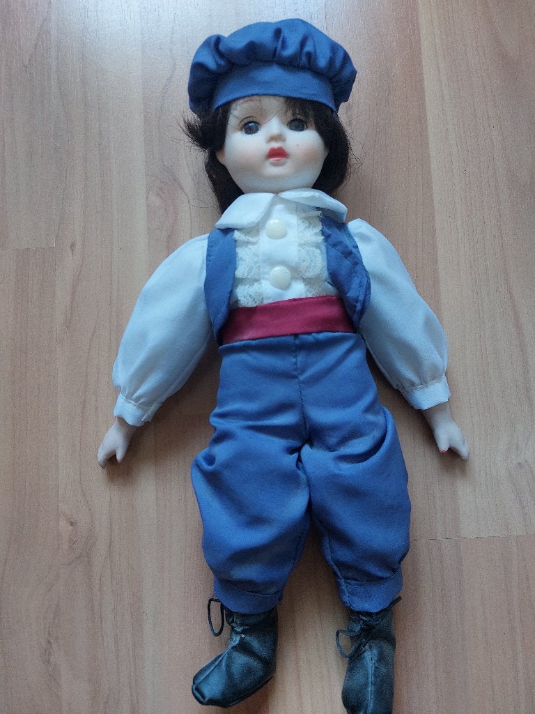 Vintage porseleinen pop, Ophalen of Verzenden, Zo goed als nieuw, Pop