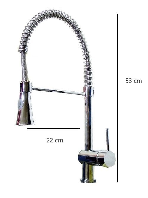 Keukenkraan met handdouche Gastro, chroom. Nu laaggeprijsd, Verzenden, Nieuw