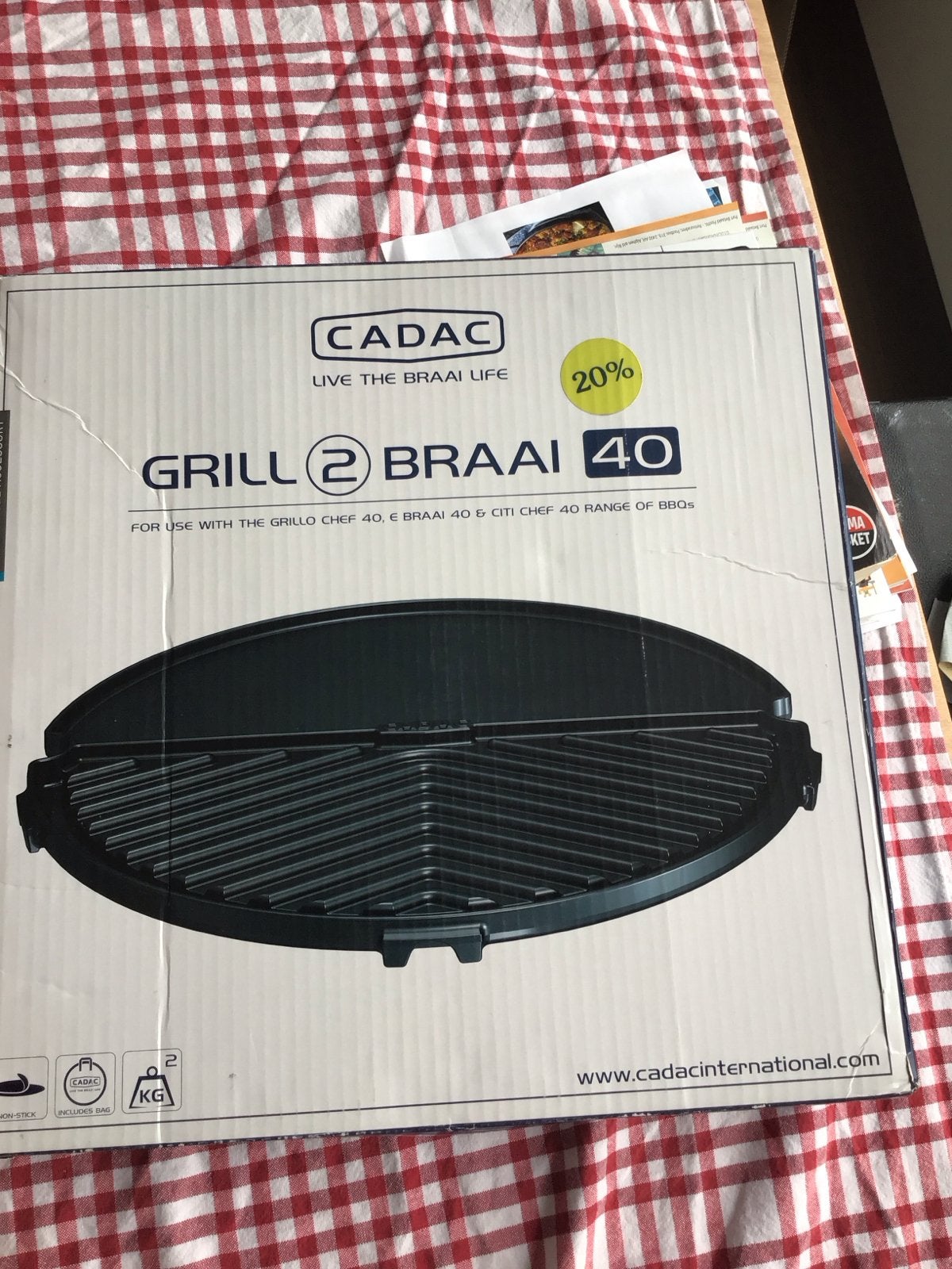 Cadac Grill 2 Braai 40 BBQ rooster/bakplaat, Ophalen, Nieuw