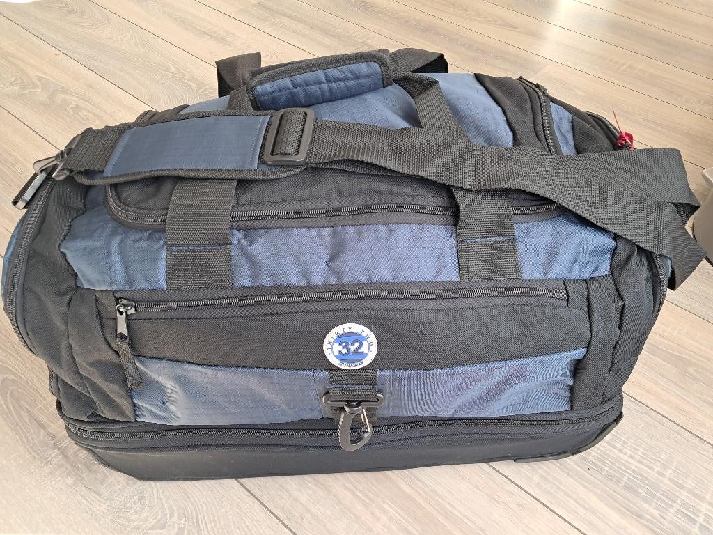 reistas met wielen en trekstang (trolley), Ophalen, Blauw, Zo goed als nieuw, 60 tot 80 cm