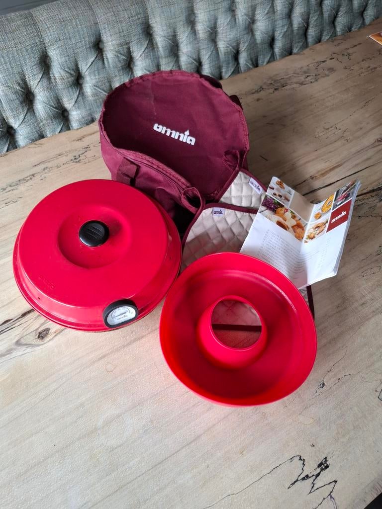 Omnia Camping Oven met Thermometer en Tas, Ophalen of Verzenden, Zo goed als nieuw