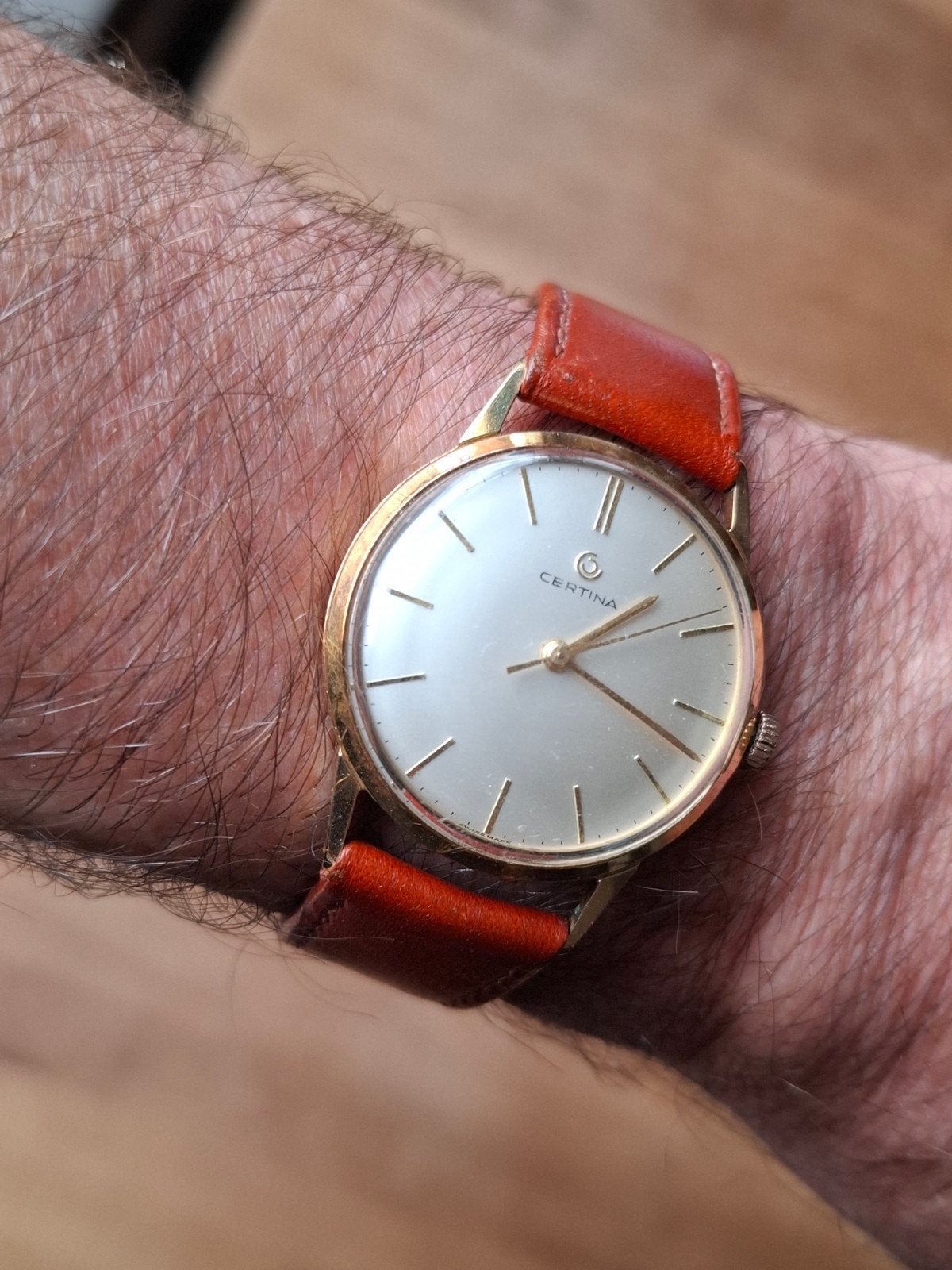 Prachtig vintage Certina polshorloge, Sieraden, Tassen en Uiterlijk, Overige merken, Staal, Polshorloge, Verguld