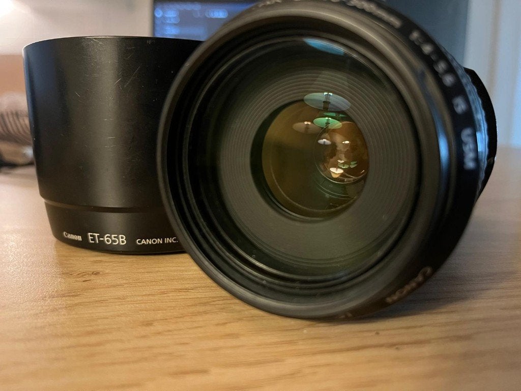 Canon EF 70-300mm IS USM, Canon, Zonnekap, Zo goed als nieuw, 300 mm
