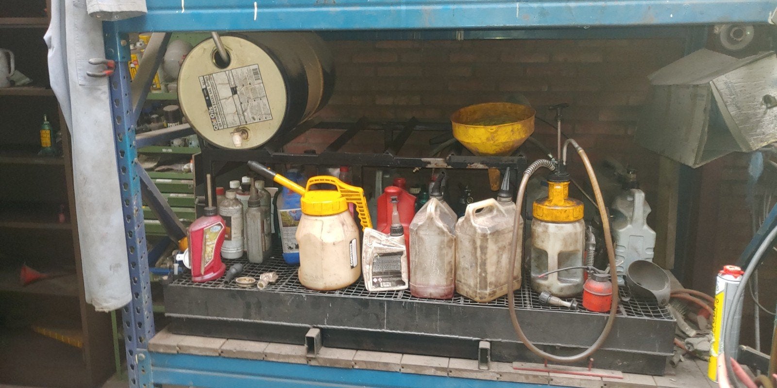 Metalen rekken voor opslag of werkplaats, Ophalen, Onbekend, Onbekend, Onbekend