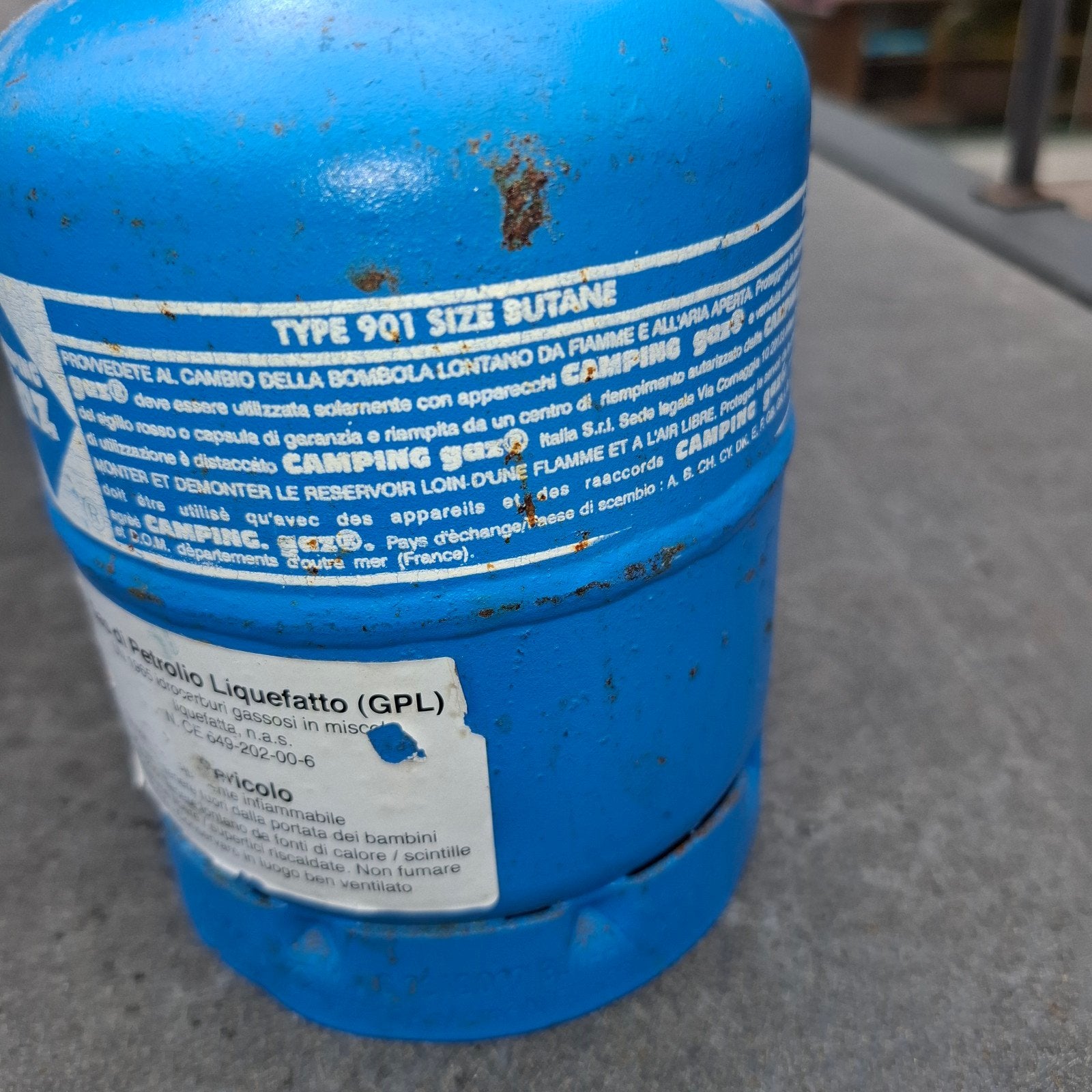 Campingaz gasfles - Type 901, Ophalen, Gebruikt