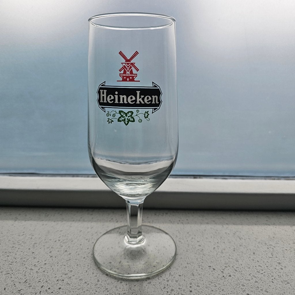 Heineken glas molen, Verzamelen, Biermerken, Ophalen of Verzenden, Zo goed als nieuw, Glas of Glazen, Heineken