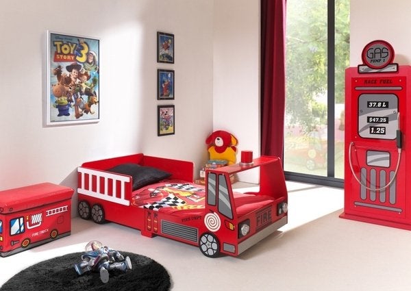 Fire Truck peuterbed - 70x140 - Rood, Kinderen en Baby's, Niet ingevuld, Niet ingevuld, Niet ingevuld