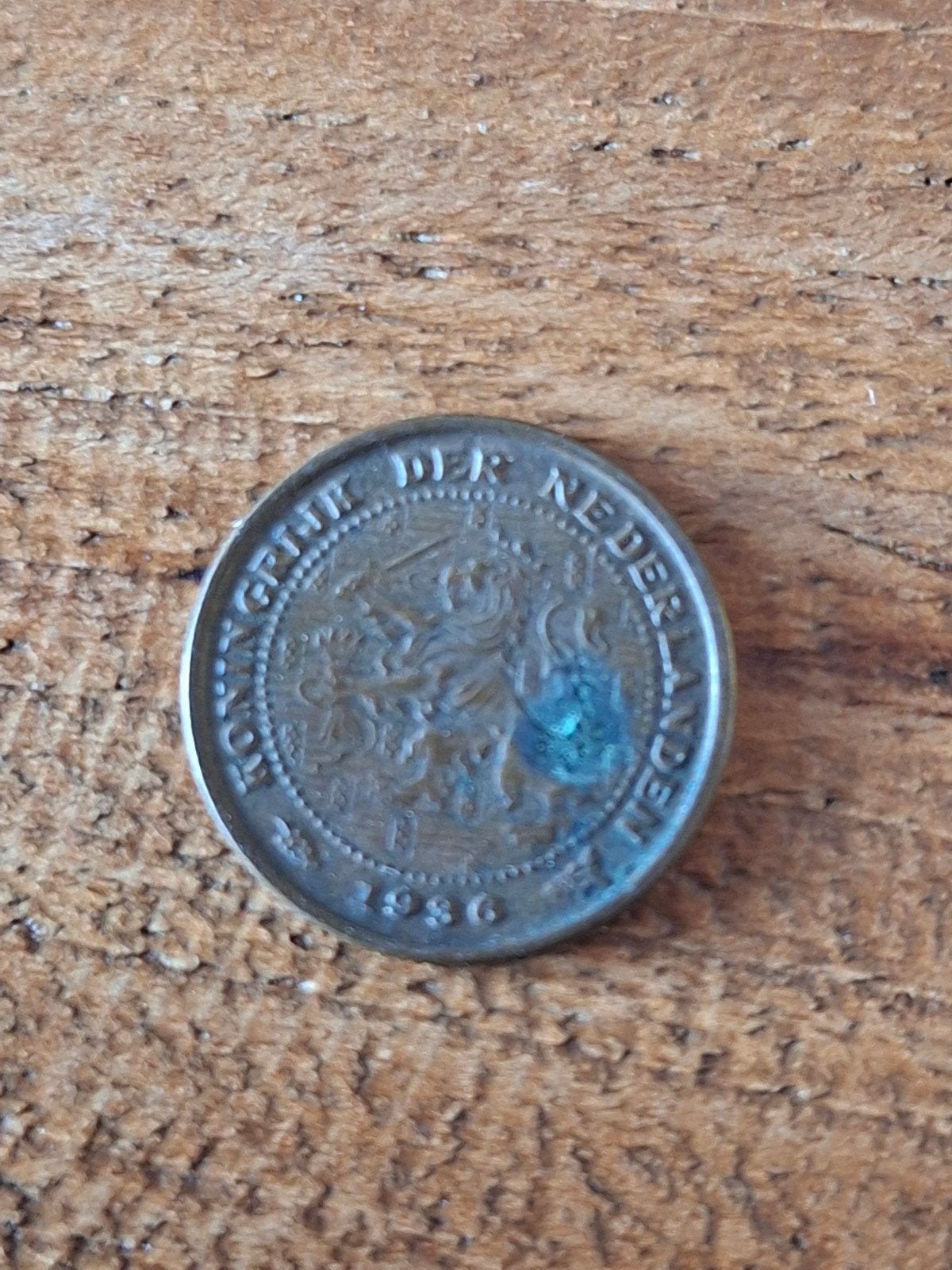 Zeldzame Nederlandse ½ Cent Munt uit 1936, Ophalen of Verzenden, Koningin Wilhelmina, Losse munt