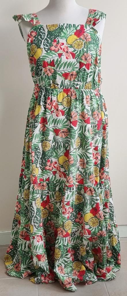 Miljuschka by Wehkamp zomerse lange jurk mt. 48, Overige kleuren, Maat 46/48 (XL) of groter, Miljuschka by Wehkamp, Ophalen of Verzenden