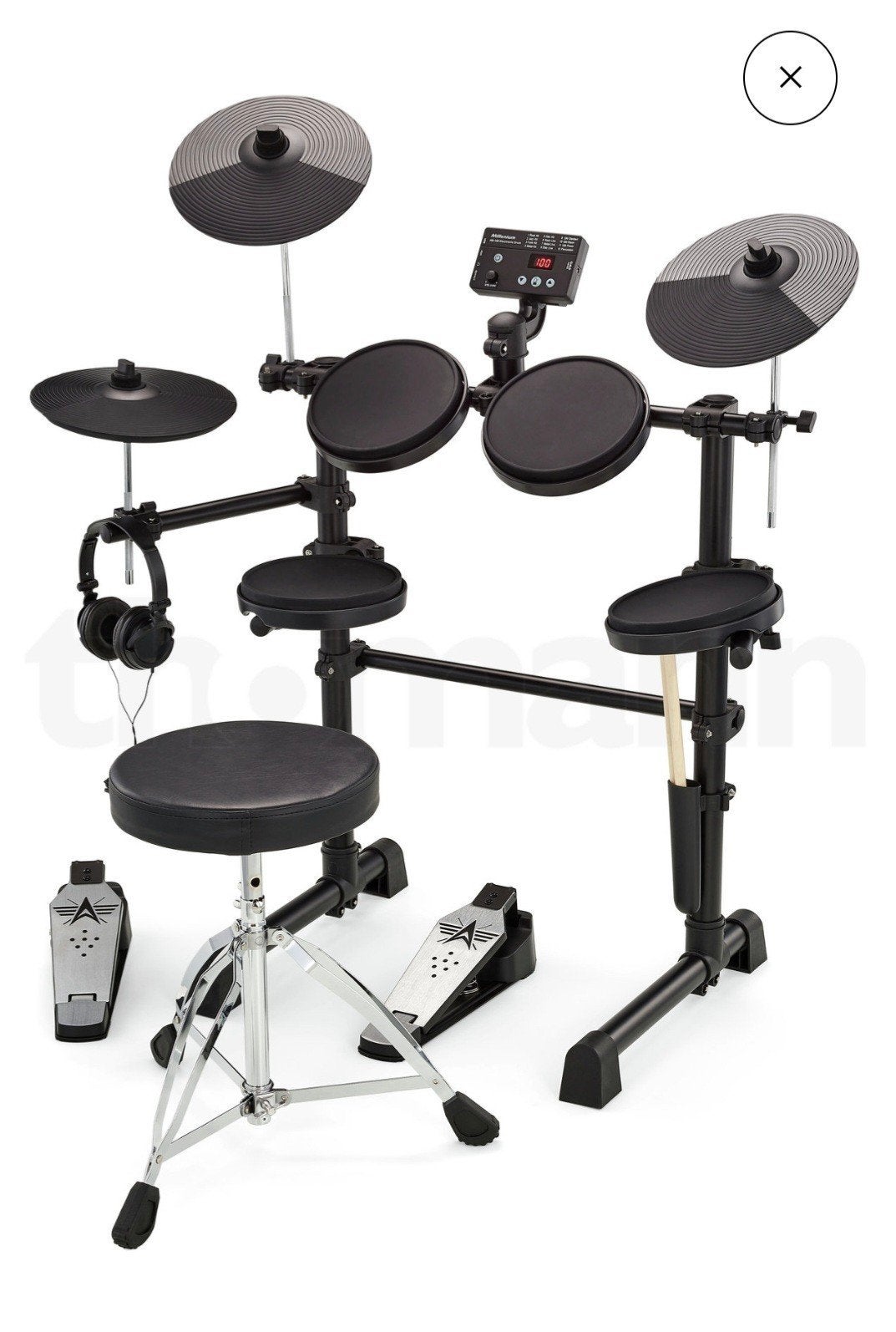 Foto 5 van Millenium HD-120 E-Drum Set - Elektrisch Drumstel