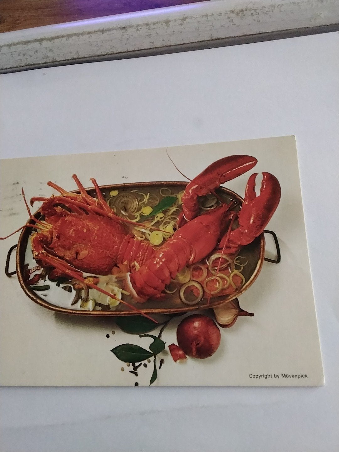 Oude ansichtkaart Movenpick KREEFT   1980, Ophalen of Verzenden, 1960 tot 1980, Gelopen, Duitsland