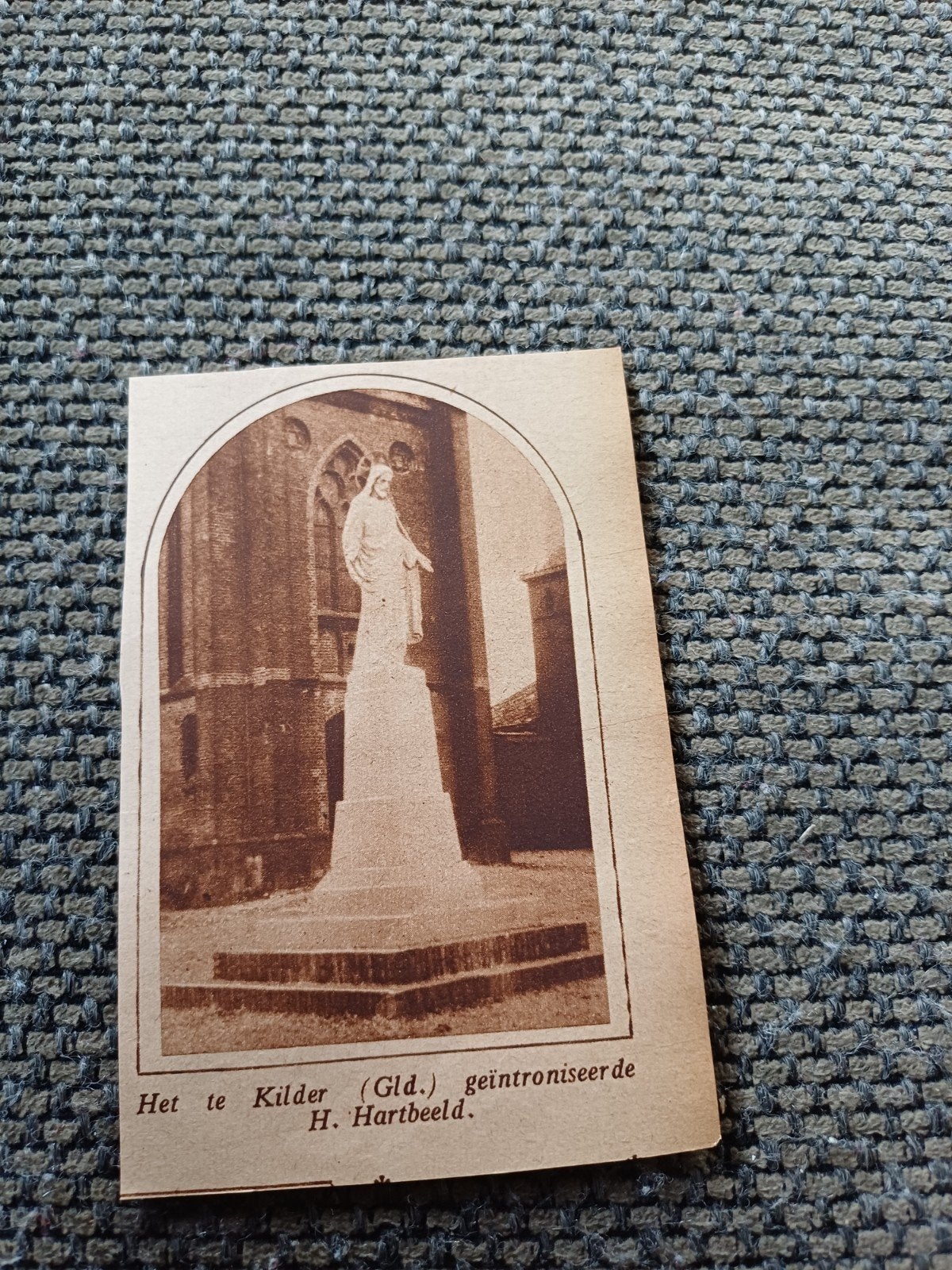 knipsel Heilig Hartbeeld Kilder 1926, Ophalen of Verzenden, 1920 tot 1940, Knipsel(s)