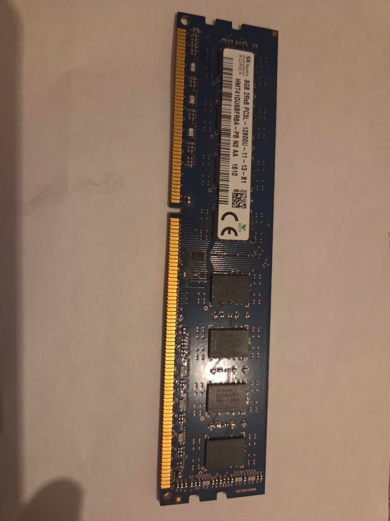 8GB PC3L 12800U, Computers en Software, RAM geheugen, Ophalen of Verzenden, DDR3, Laptop