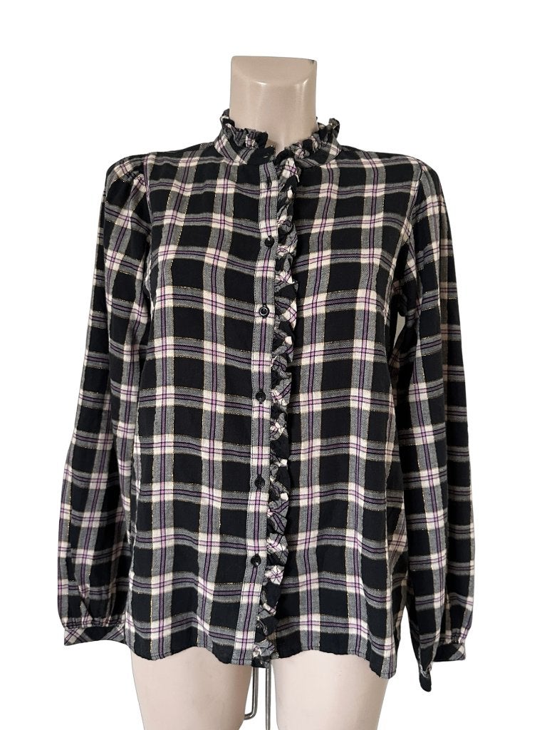 Pom Amsterdam blouse NIEUW XS, Kleding | Dames, Blauw, Nieuw, Ophalen of Verzenden, Maat 34 (XS) of kleiner