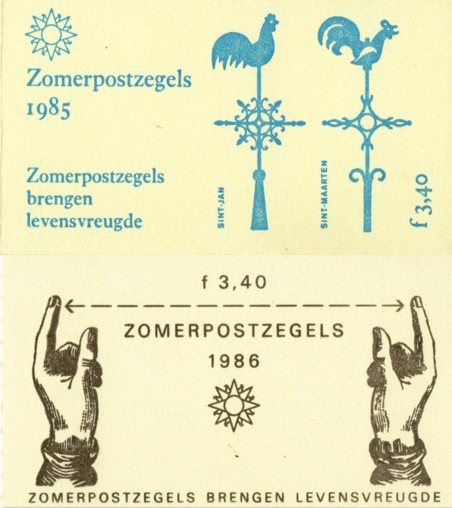 2x NL Postzegelboekje Zomerzegels 1985 en 1986, Ophalen of Verzenden, Na 1940, Postfris