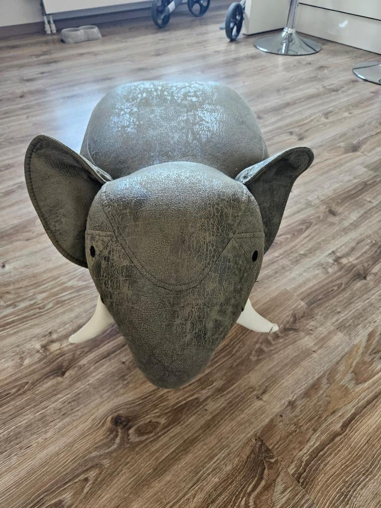 Krukje Olifant Groen, Huis en Inrichting, Krukjes, Gebruikt, Hout, Ophalen