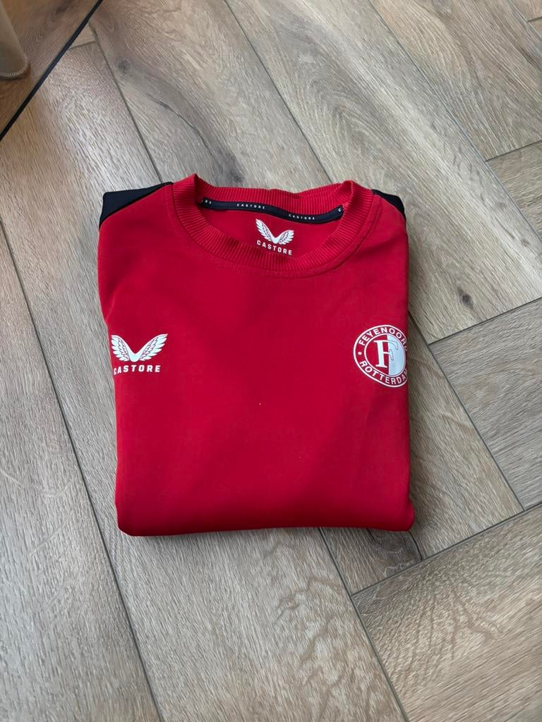 Feyenoord trainingspak rood&zwart, Verzenden, Gebruikt, Jongen of Meisje, Setje