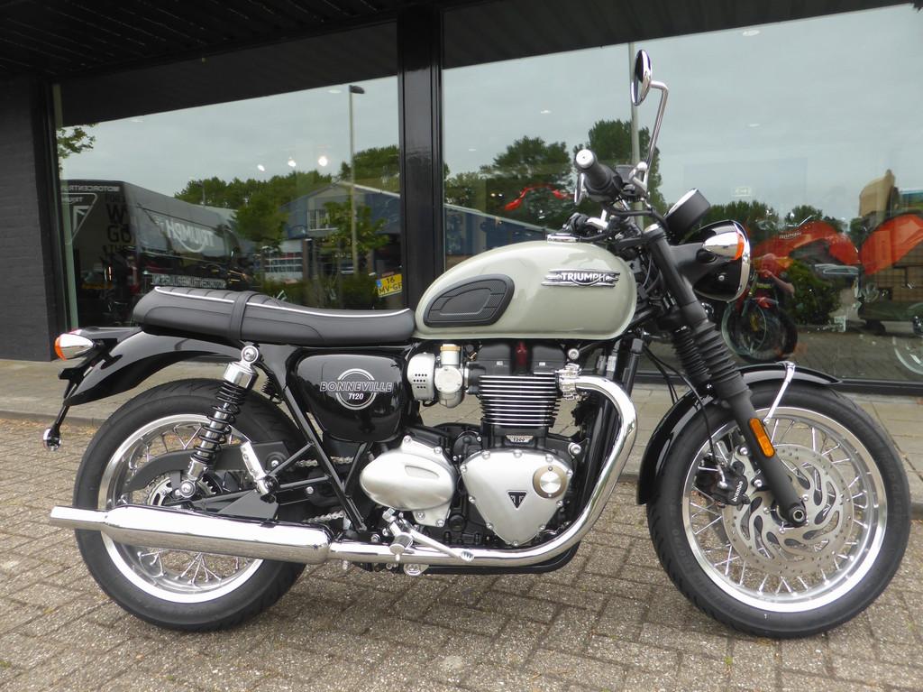 Triumph Bonneville T120 NEW Bonneville T 120 in de kleur Sto, Motoren, Motoren | Triumph, Triumph Motocycles, Bedrijf, Triumph.Benelux@triumph.co.uk