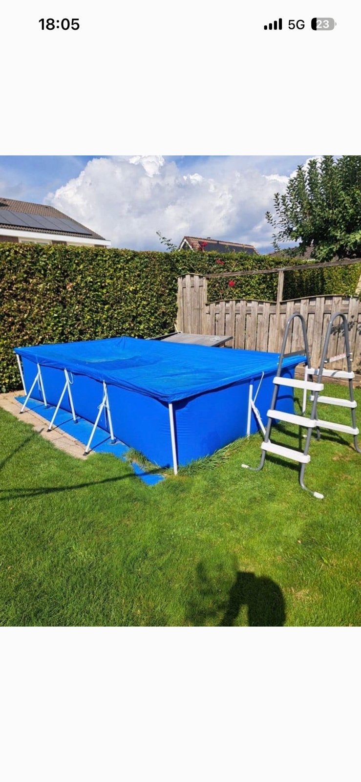 Zwembad met pomp, Ophalen, Minder dan 80 cm, Zo goed als nieuw, Opzetzwembad