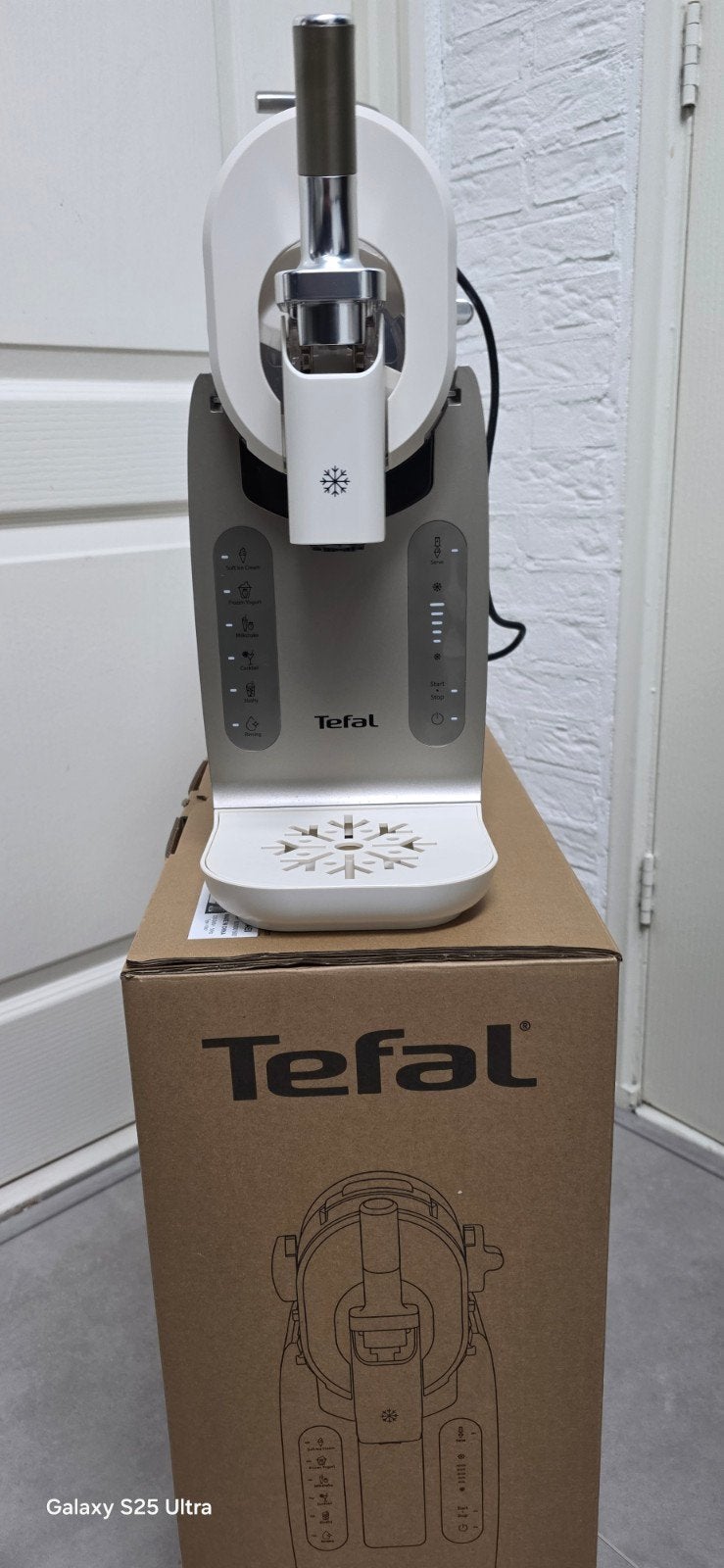tefal freezi ijsmachine  IG801AE0, Ophalen of Verzenden, Zo goed als nieuw
