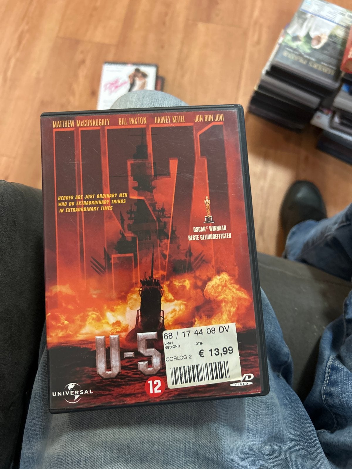 U-571 DVD - Oorlogsfilm met Matthew McConaughey, Nederlands, Ophalen of Verzenden, Oorlog, Vanaf 12 jaar