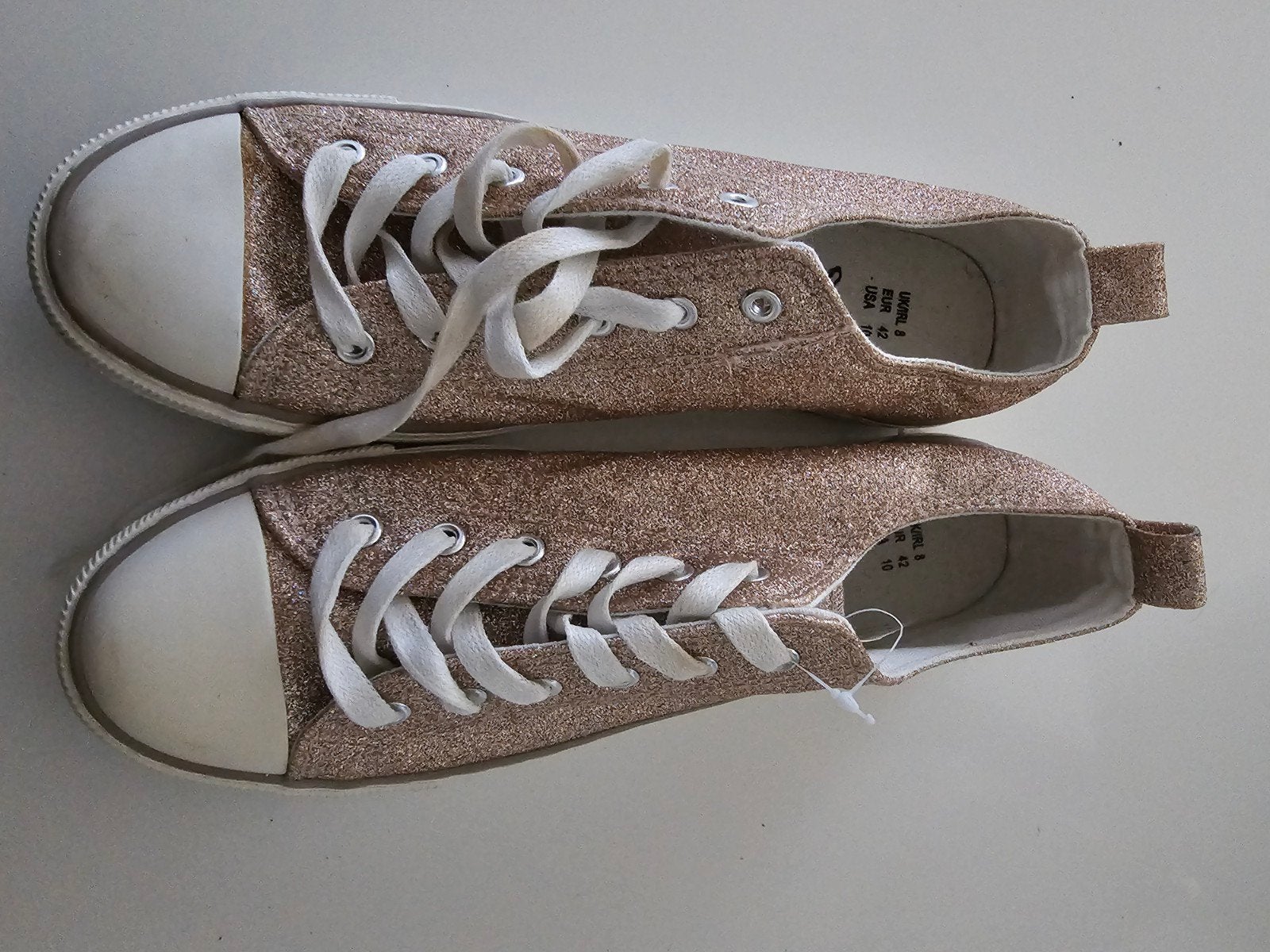 Nieuwe Gouden glitter sneakers maat 42, Ophalen, Nieuw, Overige kleuren, Sneakers of Gympen