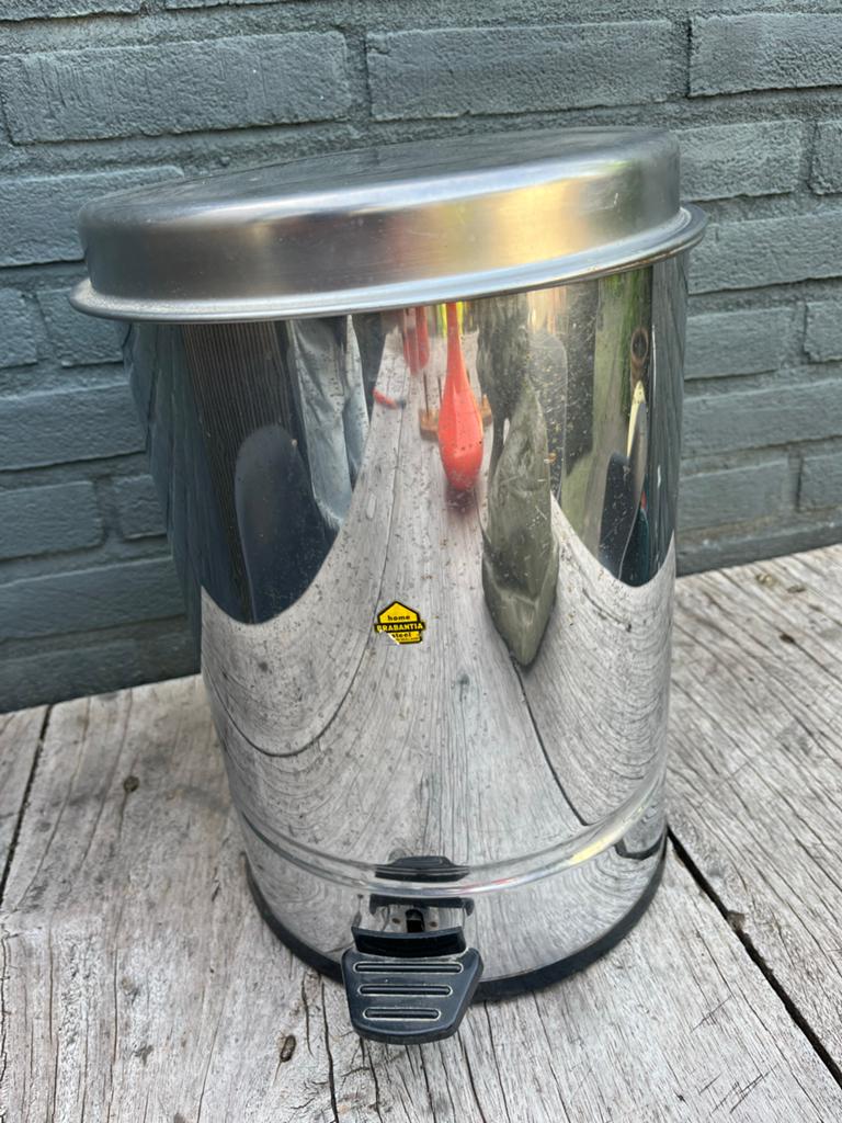Brabantia Pedaalemmer - RVS - 20 liter, Gebruikt, Met pedaal, 50 tot 75 cm, Ophalen of Verzenden