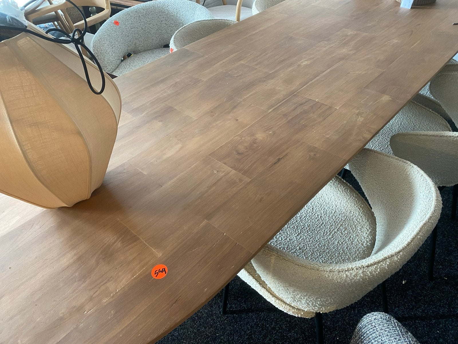 Deense ovale eettafel - 260x100 cm, Ophalen, 100 tot 150 cm, Vijf personen of meer, X