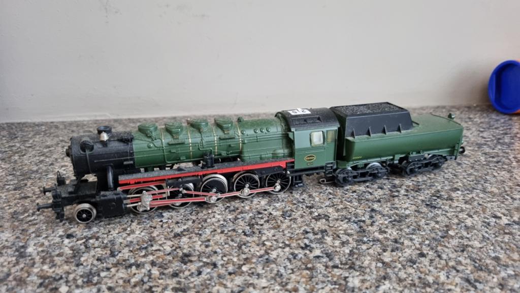 Märklin 3316 digitale stoomlocomotief serie 25 SNCB, Wisselstroom, Locomotief, Verzenden, Zo goed als nieuw