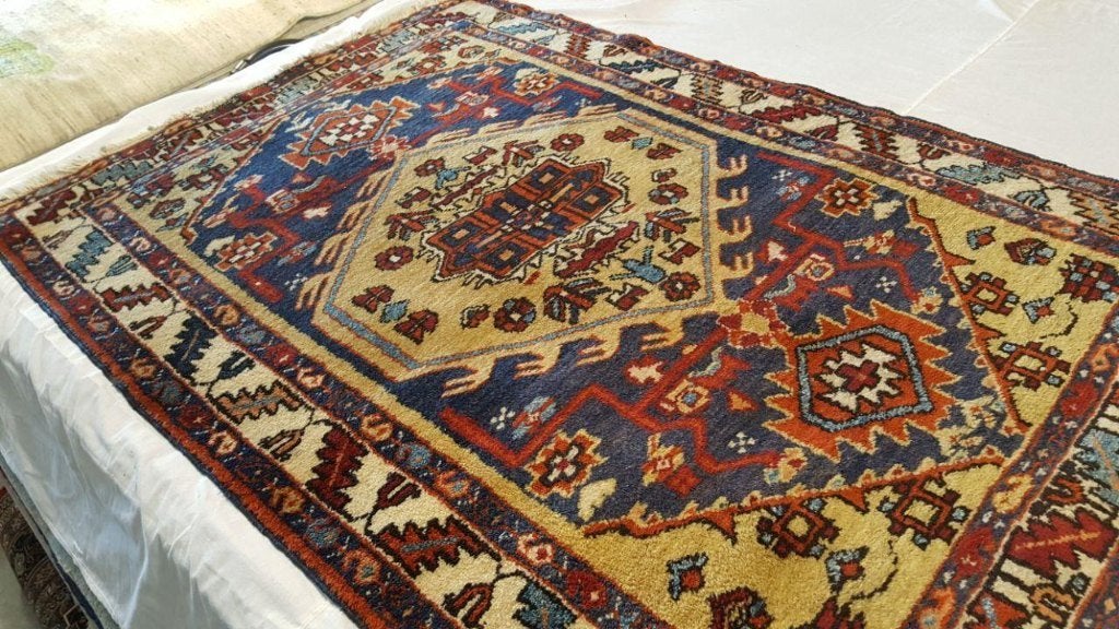 Vintage Hamadan Perzisch tapijten 155x109/Kleden/Kelim/Kilim, Ophalen of Verzenden