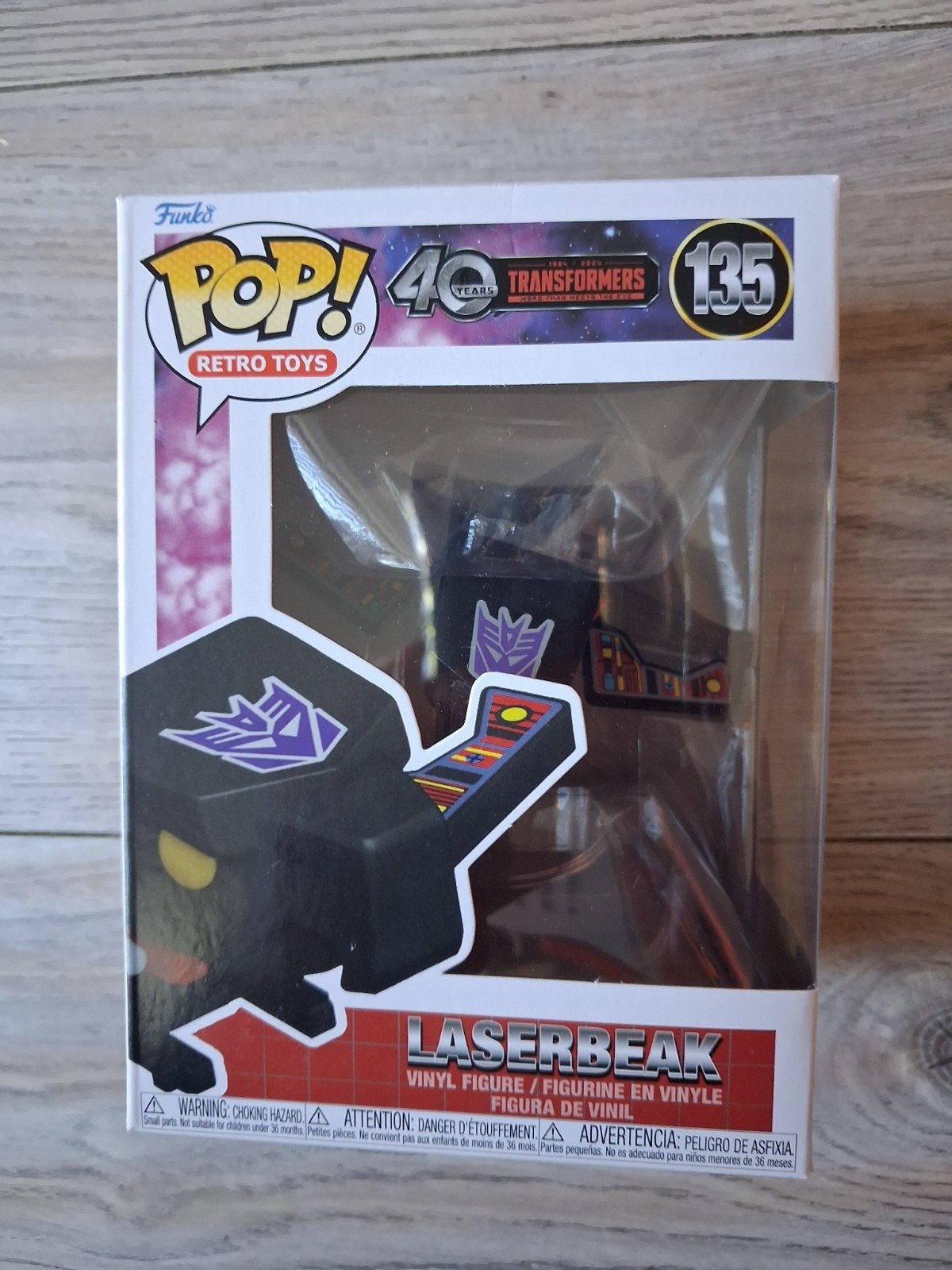 Funko Pop! Retro Toys Transformers Laserbeak #135, Overige generaties, Ophalen of Verzenden, Nieuw, Decepticons