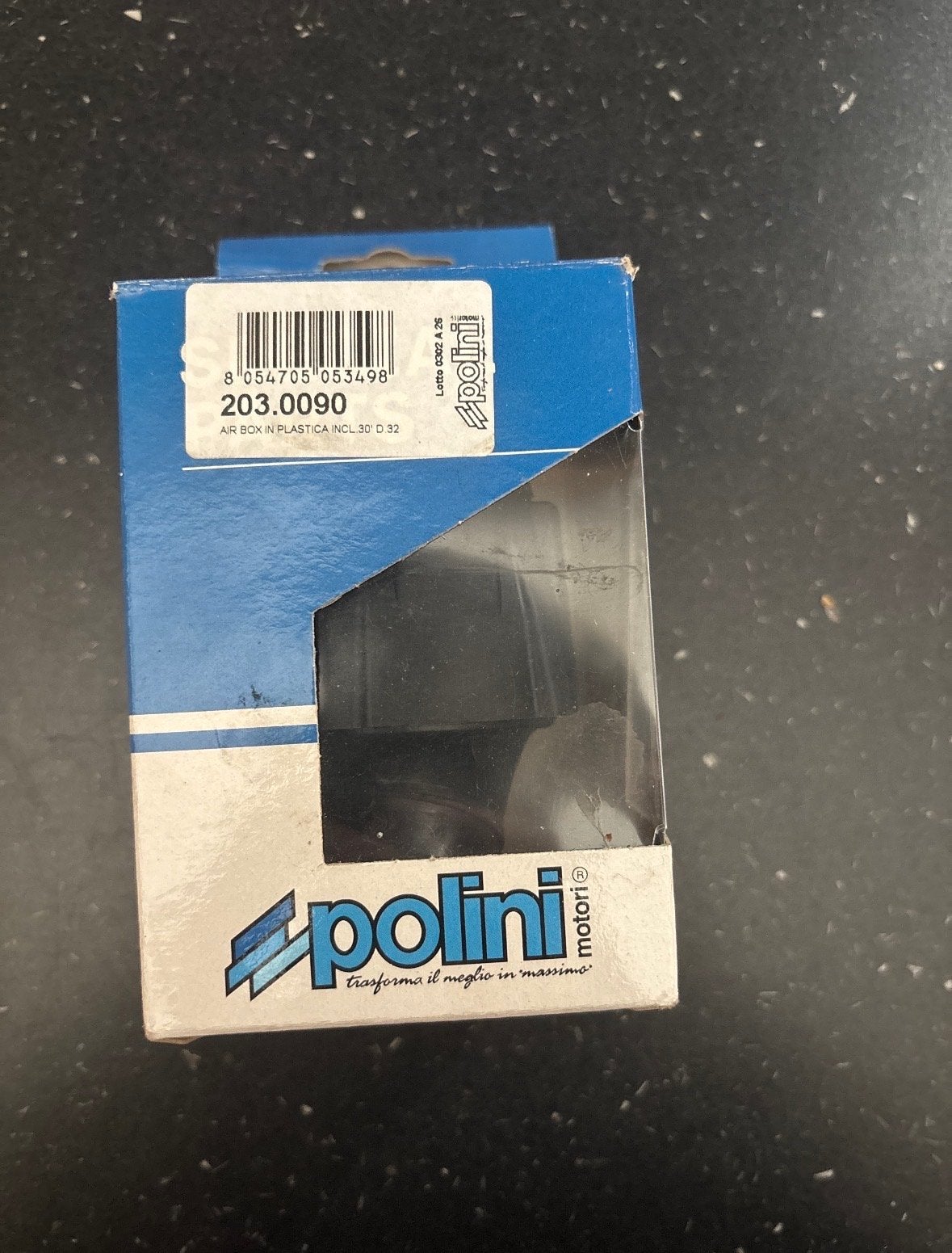 Luchtfilter Polini Blue Air Box 32mm schuin, Ophalen of Verzenden, Nieuw, Overige typen