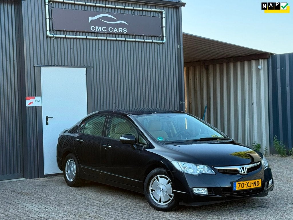Honda Civic 1.3 Hybrid Elegance 2E EIGENAAR//UNIEKKMS!//AIRC, Auto's, Honda, Zwart, Origineel Nederlands, Bedrijf, Hybride Elektrisch/Benzine