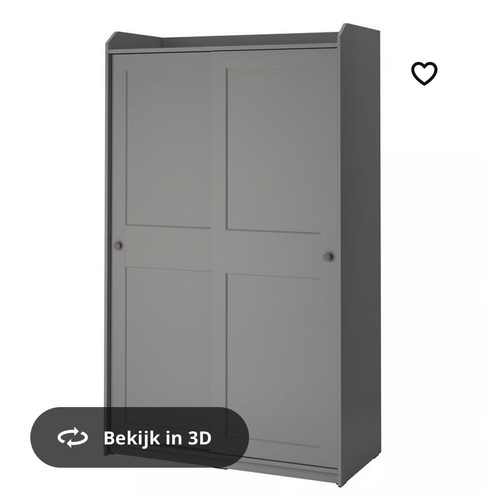 1x IKEA Hauga kledingkast, Gebruikt, 100 tot 150 cm, 200 cm of meer, Ophalen of Verzenden