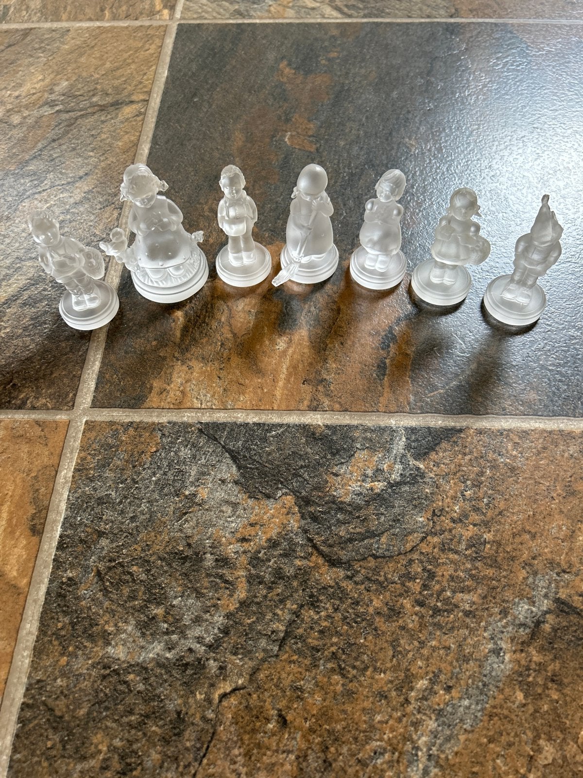 Set van 6 matte glazen beeldjes hummeltje hummeltjes, Verzamelen, Ophalen of Verzenden, Zo goed als nieuw